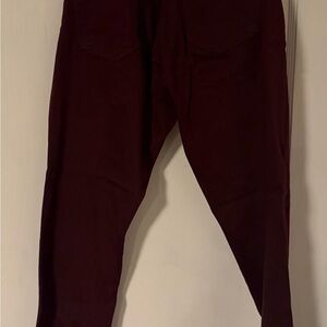 AG Adriano Goldschmied Women's Pants in Dark Burgundy